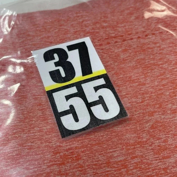 Gymshark leggings Pants Womens L orange *stain* 3755 - Picture 9 of 9